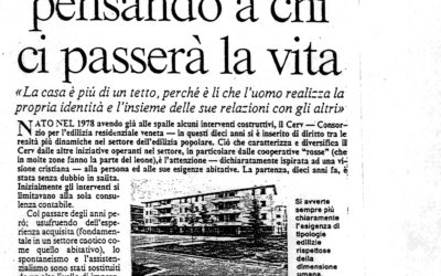 Costruire le case pensando a chi ci passerà la vita