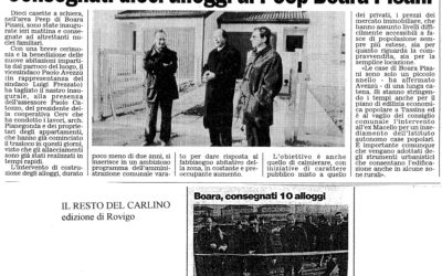 Consegnati dieci alloggi al Peep Boara Pisani
