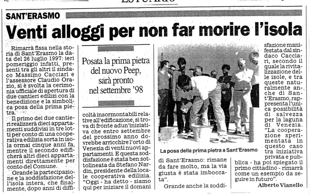 Venti alloggi per non far morire l’isola